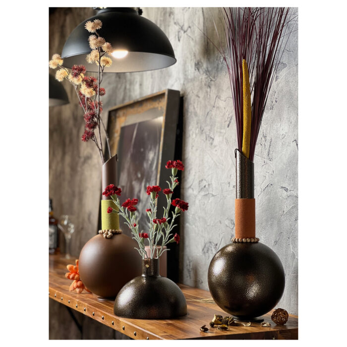 Vase 1944 - Bronze doré - Vase dome - Déco design – Image 5