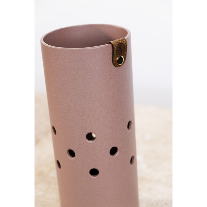 Vase 1950 - Rose poudré - Vase déco - Vase ajouré - Fleurs séchées - Naturel – Image 3