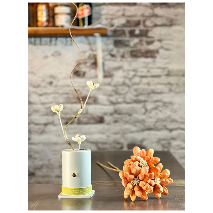 Vase 1995 - Grège - Vase personnalisé - Soliflore - Décoration d'art – Image 2