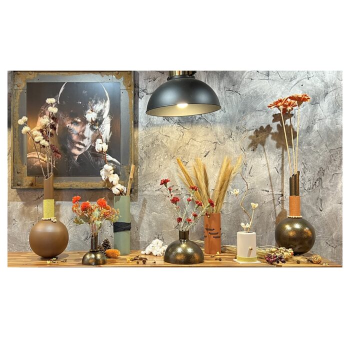 Vase 1952 - Chocolat - Grand vase boule - Déco d'intérieur - Bohème – Image 6