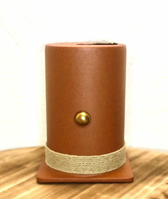 Vase 1995 - Terracotta - Laiton - Soliflore - Déco – Image 3