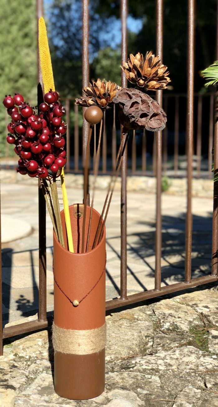 Vase 1999 - Bicolore - Terracotta et Chocolat - Vase design – Image 3