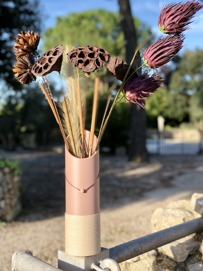 Vase 1999 - Rose poudré - Vase biseauté - Design moderne – Image 5