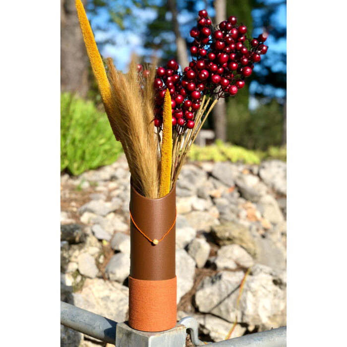 Vase 1999 - Chocolat - Vase deco design - Fleurs séchées