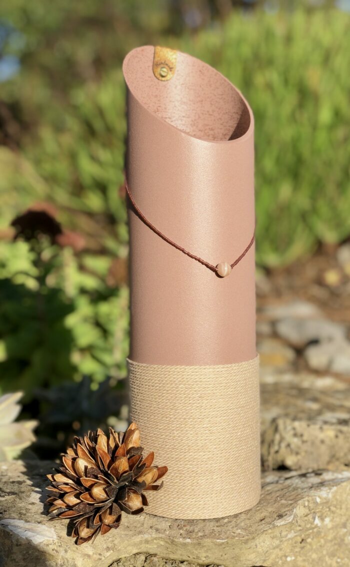 Vase 1999 - Rose poudré - Vase biseauté - Design moderne – Image 2